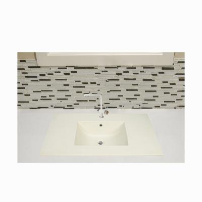 China No Sink Compound Design Quartz Bathroom Single Sink Portable Stone Granite Sink Faucet Lavatory for sale