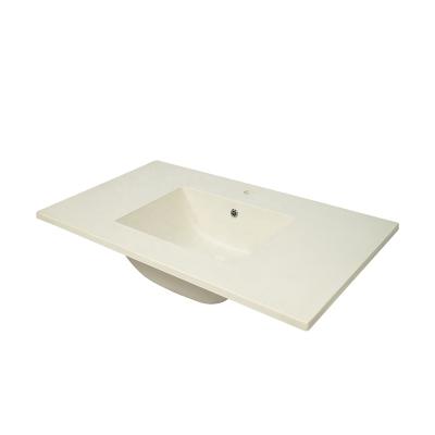 China CHICA CS990578 High Qualifications Single Sink Stone Granite Sink Compound Design Quartz Bathroom Sink Bathroom Sink for sale