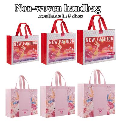 China 2021 Newest Eco-Friendly Phoenix Printing Eco Nonwoven Foldable Reusable Handbag Storage Bag Eco 3 Sizes Home Bathroom Supplies for sale