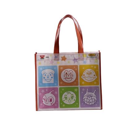 China Handled Custom Promotional Eco Tote Bag Fabric Laminated Nonwoven For Shopping Japan Inspection Quality Standard for sale