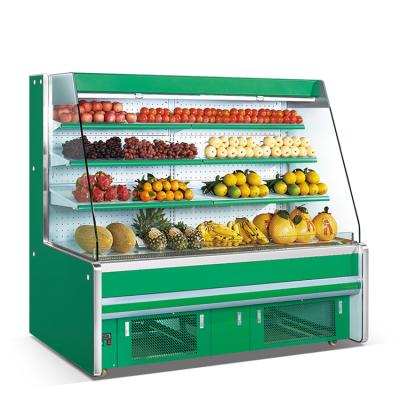 China Supermarket Single-temperature Refrigeration Equipment Fruit And Vegetable Showcase Air Curtain Refrigerator Price for sale