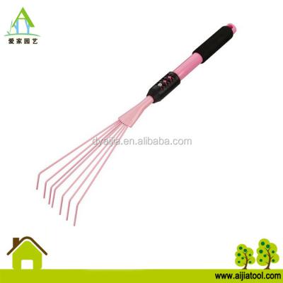 China Metal With Powder Coated Garden Leaf Rake 7T Trowel Powder Coated Hand Tool Lawn Tools for sale