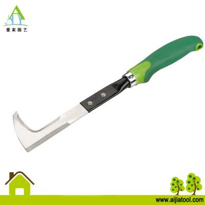 China Q235 with PP handle garden tool grass knife powder coated with two color plastic handle. for sale