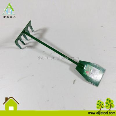 China High Carbon Steel Garden Hand Tool Double Hoe High Carbon Steel Powder Coated for sale