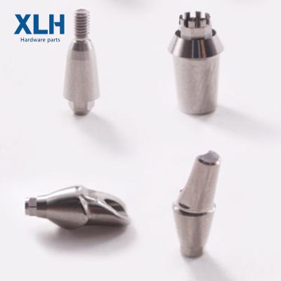 China CNC Precision Parts Hardware Aluminum Rotation Milling Spare Parts For Dental Implant Electrical Titanium Parts Abutment Screw Angled Post for sale