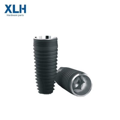 China Aluminum High Precision Fabricating CNC Machining Metal Service Aluminum Spare Parts Titanium Angled Thrust Screw Post for sale