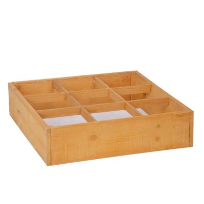 China Modern Outdoor Square Garden Wooden Planting Box and Raised Bed Nonwoven Interior Lining for sale