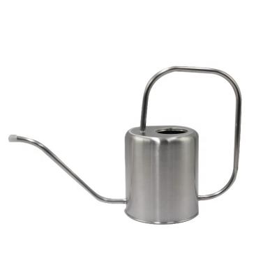 China Garden and Watering Tool Home 1.5L Long Nozzle Stainless Steel Metal Watering Can for sale