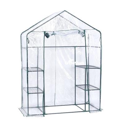 China Easily Assembled 3 Tiers 4 Shelves Walk In Portable Outdoor Greenhouse Greenhouse For Garden for sale