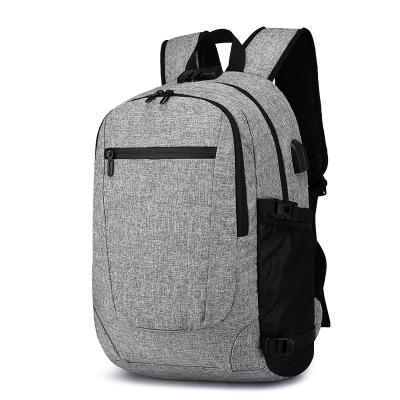 China OEM Waterproof School Anti Theft Waterproof Backpack With USB Port For Male for sale