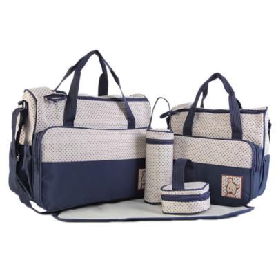 China For Mummy Bag Baby Mum 5pcs Multifunctional Custom Multifunctional Diaper Bag for sale