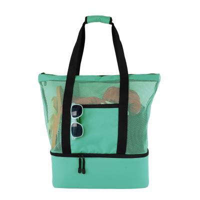 China 2021 Beach Camping Bag Ice Cooler Handled Bag With Large Capacity Lunch Handbags Fashion Beach Tote Bags For Women for sale