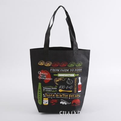 China Waterproof China Factory Customized Printed Logo Eco-Friendly Handled Recycled Non Woven Pet/Rpet Foldable Shopping Bag for sale