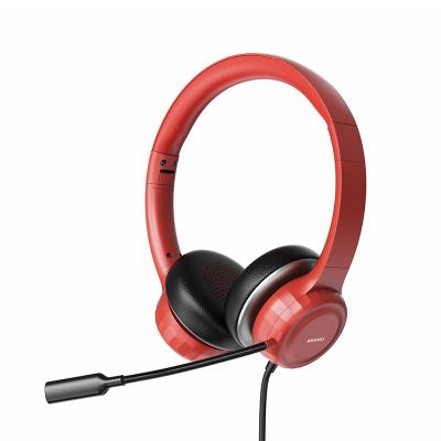 China Headband Noise Canceling Headset Earphones Wired Official 3.5 Mm USB Call Center Headsets With Volume Control Mic for sale