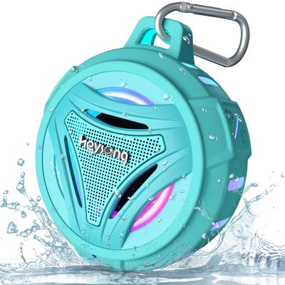 China Mini Waterproof Bluetooth IPX7 Mini Shower Speaker with HD LED Sound Light Floating Lightweight Portable Speakers for Pool Beach for sale