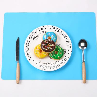 China Viable Silicone Tableware Place Mat Silicone Foldable Tableware Mat Heat Resistance Anti-Slip Pad for sale