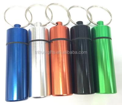 China Promotional Gifts Pill Box Key Chain - Carry Your Daily Medicine In This Compact Metal Pill Box Case for sale