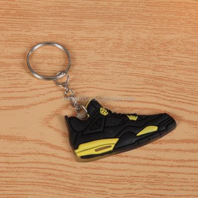 China Mini Silicone Keychain 3D Key Chain Sneaker Decoration Key Chain Holder, Sneaker Key Chain Holder for sale