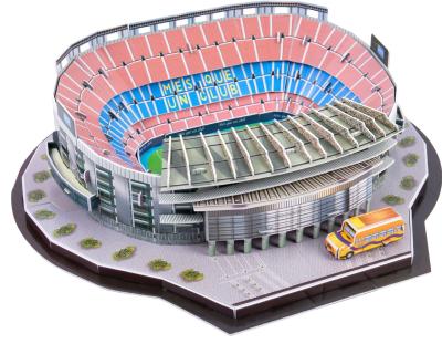 China 3D Building Toy Lighting Micro Puzzle Block Architecture Malaga Football Fields Model for sale