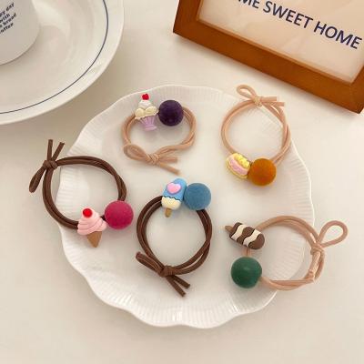 China CLARMER European and American style wholesale baby children hair accessories cute sweet cake hair band elastic hair tie for girls for sale