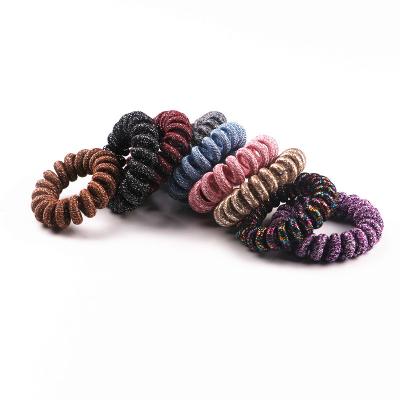 China Environmentally Friendly Korean Elastic Hair Accessories Fashion KKNEKKI Phone Rope Hair Tie Rubber Hair Rope for sale