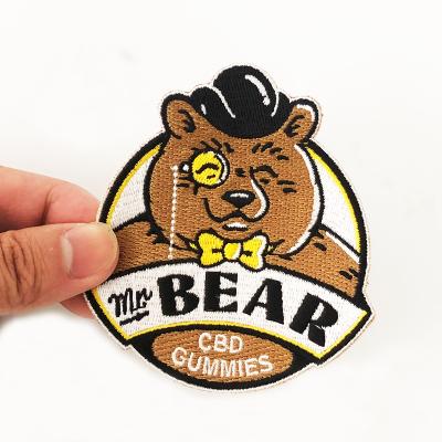 China Handmade Hand Embroidery Custom Design Army Fashion Patches Iron On Embroidered Badges For Hat And Clothing for sale