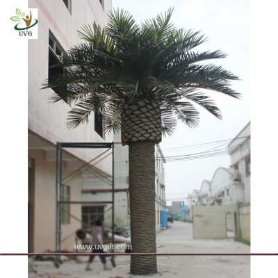 China UVG 20FT Wholesale Artificial Coconut Palm Tree with Silk palm Leaf for Park Decoration for sale