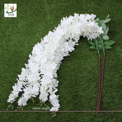 China UVG Wedding favor with white cheap silk artificial wisteria flower for party decoration for sale