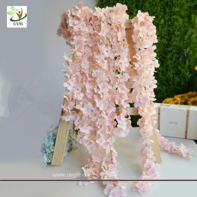 China UVG 2m long romantic classic silk flowers artificial wisteria garland for wedding decor for sale