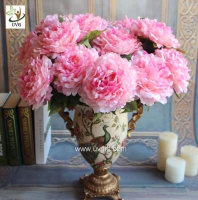 China UVG FPN101 Dining table centerpieces pink artificial peony silk flower arrangements for party decoration for sale