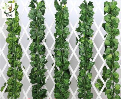 China UVG decorating ideas hanging plastic ivy leaves artificial vines for wedding themes use DHP01 for sale