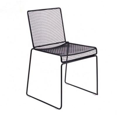 China China factory contemporary indoor fresh design leisure chair sturdy iron wire chair with backrest on sale for sale