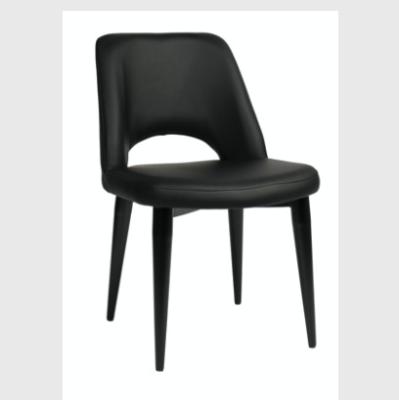 China YT0U18 Wholesale Modern EUROPEAN Style Metal Restaurant Dining Chair With Foam PU Or Canvas Cover On Sale for sale