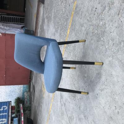 China EUROPEAN MCI Modern Design Dining Chair Metal Steel Velvet Upholstered Leg Seat And Back Armchair YT0U20 for sale