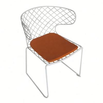 China 2022 Modern Hot Sale Furniture Metal Iron Wire Indoor Outdoor Restaurant Dining Chair Commercial Grade for sale