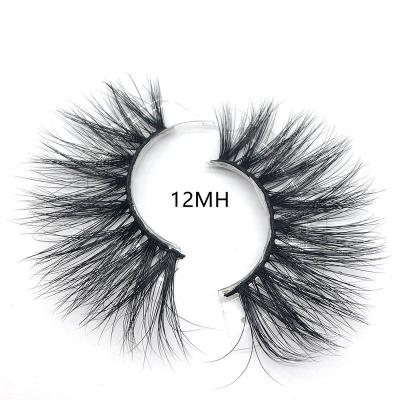 China Wholesale Price 3d Mink Eyelashes Real Siberian Mink 25mm Natural Long Lashes From MH12 Factory With Stock Lash Box for sale