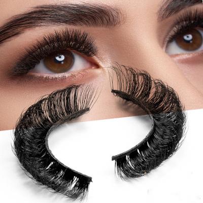 China Long Natural Handmade D Ring Bulk Strip False Eyelashes Mink Lashes Wholesale 3d Mink Eyelashes Russian Lashes for sale