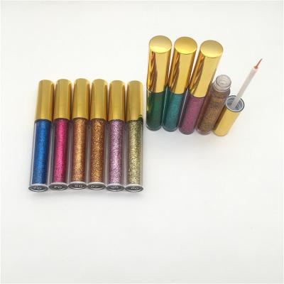 China Low MOQ Waterproof Liquid Color Private Label Glitter Waterproof Organic Eyeliner for sale