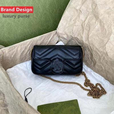 China Designer Bags Famous Brands Women Shoulder Bags Chain Cross - Body Fashion Leather Handbags Famous Designer Purse PGGY Bag for sale