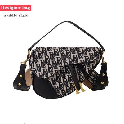 China Designer Bag Famous Brands Saddle Style Women Shoulder Bag Designer Handbags Famous Brand Folded Luxury Purse Bag for sale