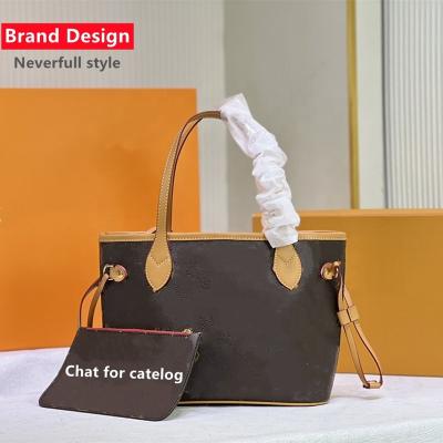 China Famous Designer Handbags Style Neverfull Designer Handbags Brands Brands Leather Totes Purse and Luxury Women Handbags for sale