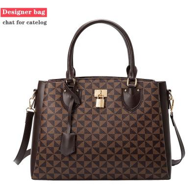 China Genuine Leather Famous Designer Bags Designer Top Grade Shoulder Padlock Shoulder Bag Famous Brand Ladies Ladies Fold Over Handbags For Women Luxury for sale