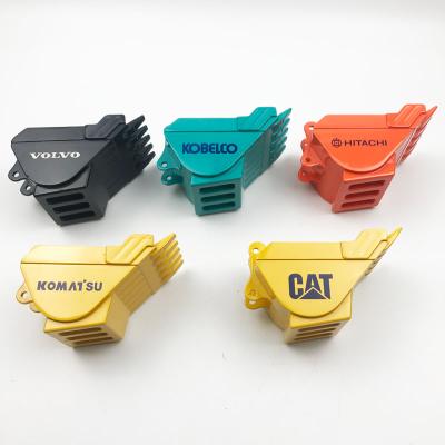 China Customized Aluminum Irregular Excavator Bucket Design Portable Mini Ashtray Aluminum Ashtray for sale