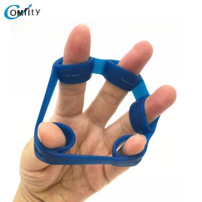 China Silicone Finger Strength Exerciser Hand Resistance Band for sale