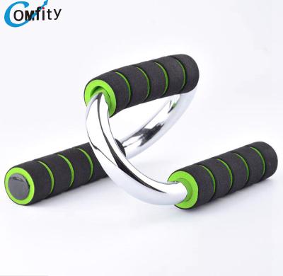 China Home Exercise Workout Training Colorful Foam Grip Lift Up Racks Push Up Bar for sale