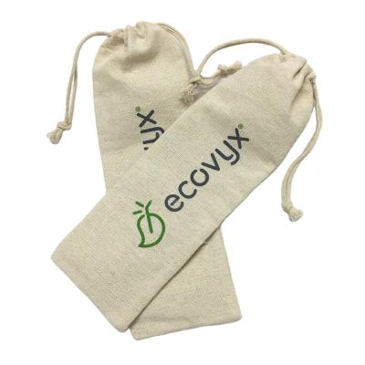 China Recyclable Eco Friendly Sustainable Bamboo Small Straw Cotton Drawstring Tote Bag for sale