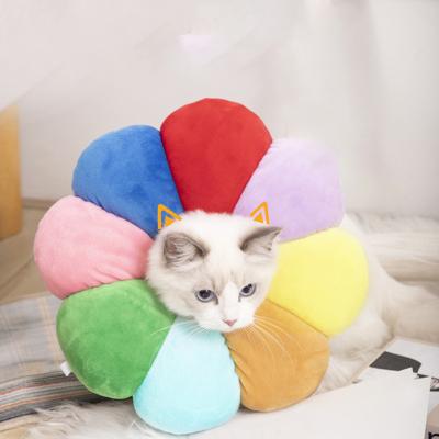 China Elizabeth Circle Adjustable Soft Pet E-Collar Neck Collar Circle of Lights for Cat Small Dog for sale