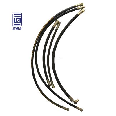 China High Pressure Hydraulic Flexible Rubber Hose Set Long Life Hose Hydraulic Hose Fittings for sale