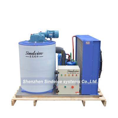 China SINDEICE 2T Professional Food and Meat Flake Ice Machine for Food Processing for sale