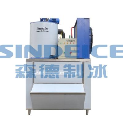 China Commercial China best price SINDEICE crushed ice machine 3 ton with scale ice for fish meat chilling cooling for sale